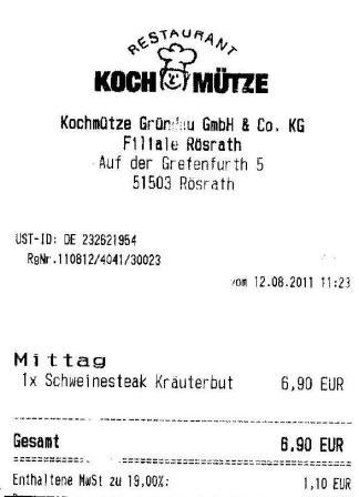 esrt Hffner Kochmtze Restaurant